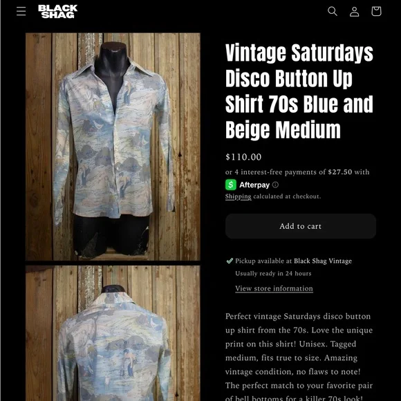 Vintage saturdays button up shirt - Picture 5 of 5